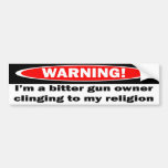 Warning!  I'm a Btter Gun Owner Bumper Sticker