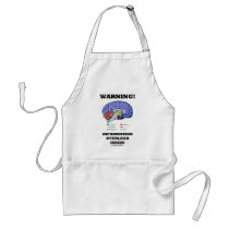 Warning! Information Overload Inside (Brain Humor) Apron