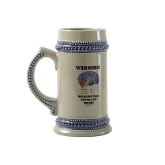 Warning! Information Overload Inside (Brain Humor) mug