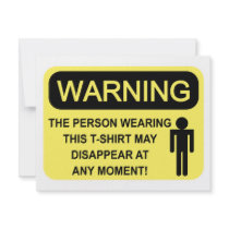WARNING invitations