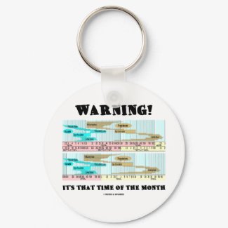 Warning! It's That Time Of The Month (Menstrual) keychain