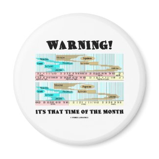 Warning! It's That Time Of The Month (Menstrual) magnet