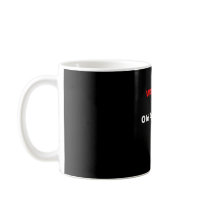 WARNING Label mugs