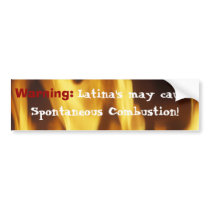 Warning: Latina's bumper stickers by Texassulcatas Warning: Latina's bumper stickers