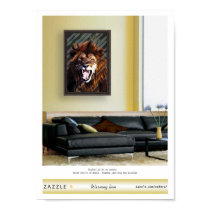 "Warning lion" presentation posters