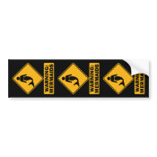 Warning: Mermaids Bumper Sticker