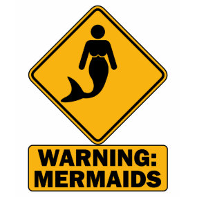 Warning: Mermaids Kids Dark T-Shirt < Funny Scuba Gifts < Scuba Diving T-Shirts & Gifts