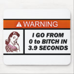 Warning Mousepad mousepads