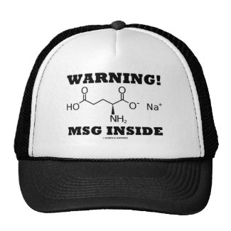 Warning! MSG Inside (Chemical Molecule) Mesh Hats