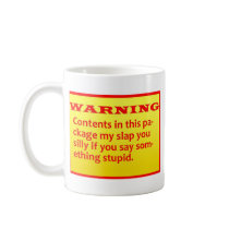 warning mug