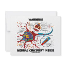 Warning! Neural Circuitry Inside (Neuron Synapse) invitations