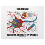 Warning! Neural Circuitry Inside (Neuron Synapse) Personalized Letterhead