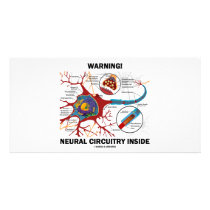 Warning! Neural Circuitry Inside (Neuron Synapse) photo cards