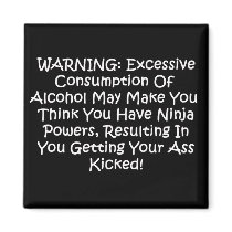 Warning: Ninja Powers magnets by GiggleSnorts Warning: Ninja Powers magnets