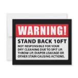 Warning: Not Responsible for Dry Cleaning