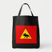 Warning of the moose bags