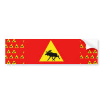 Warning of the moose bumper stickers