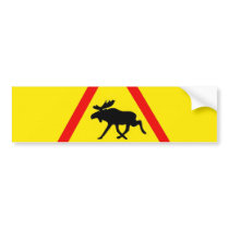 Warning of the moose bumper stickers