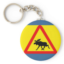 Warning of the moose keychain