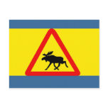 Warning of the moose postcards