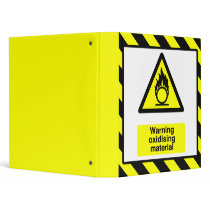 Warning Oxidizing Materials Binder by msdsbinders Warning Oxidizing Materials Binder