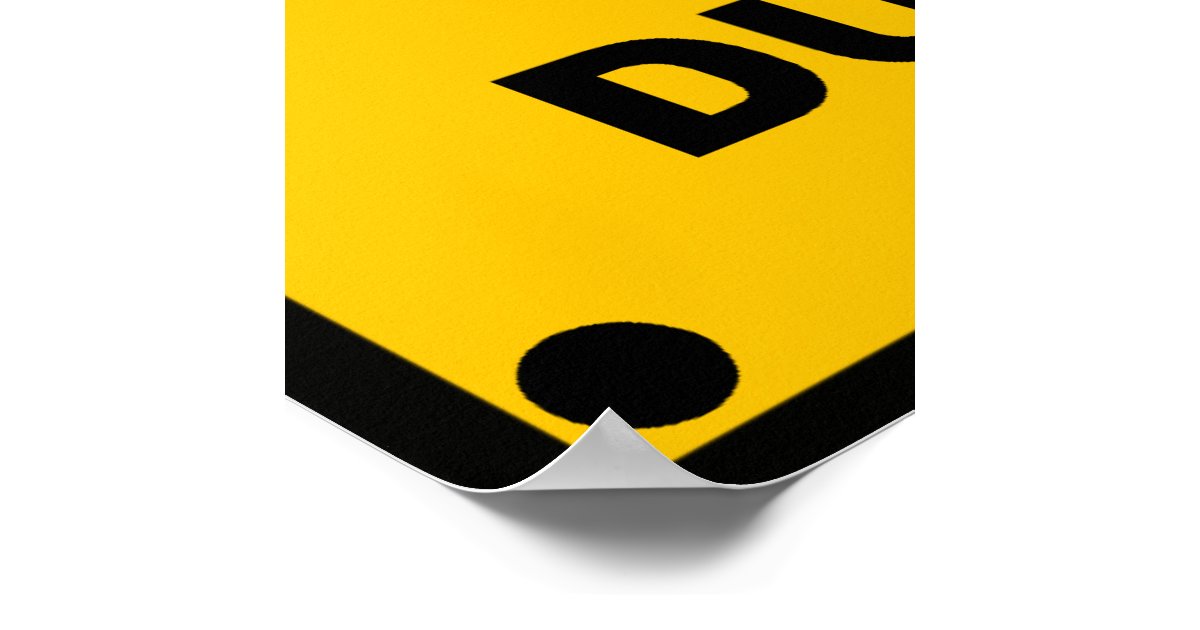 Warning Please Note Spoof Warning Sign Poster Zazzle