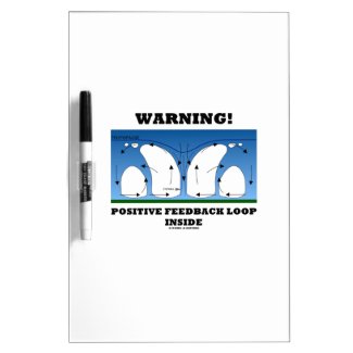 Warning! Positive Feedback Loop Inside Clouds Dry-Erase Boards