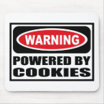 Warning POWERED BY COOKIES Mousepad
