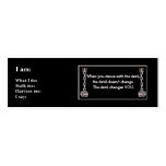 Warning Profile Card Business Cards
