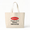 Warning: Property of a Female Firefighter! bags by bonfire46 Warning: Property of a Female Firefighter! bags