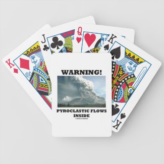 Warning! Pyroclastic Flows Inside (Volcano) Playing Cards