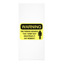 WARNING rack cards