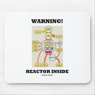 Warning! Reactor Inside (Nuclear Power Reactor) mousepad