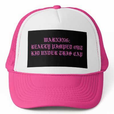 WARNING:REALLY PIMPED OUT KID UNDER THIS CAP MESH HAT by dhoofard