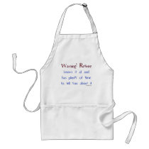 Warning: Retiree aprons