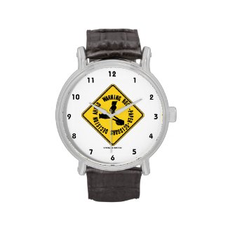 Warning Rock-Paper-Scissors Decision Ahead Sign Wrist Watches