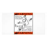 WARNING! ROTATING SHAFTS ARE DANGEROUS CUSTOM PHOTO CARD