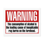 WARNING: Rugburns Post Card