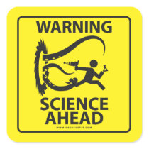 WARNING! SCIENCE AHEAD! STICKER