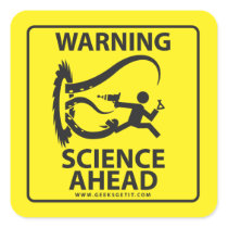 WARNING! SCIENCE AHEAD! STICKERS