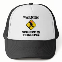 Warning Science In Progress Mesh Hats