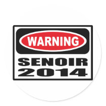 Warning SENOIR 2014 Sticker
