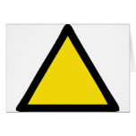 warning sign greeting cards