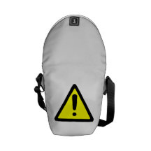 Warning Sign Messenger Bag