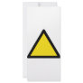 warning sign customized rack card