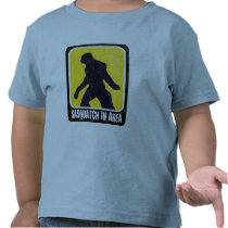 Warning Sign - Sasquatch in Area T Shirt