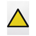 warning sign custom stationery