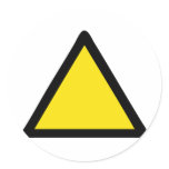 warning sign sticker