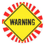 warning sign sticker