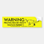 "WARNING" Snoozer Bumper Sticker